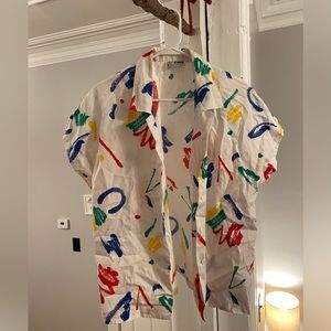 Vintage colorful button down!